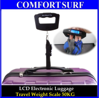Portable LCD Electronic Luggage Baggage Travel Weighing Strap Scale - 50kg